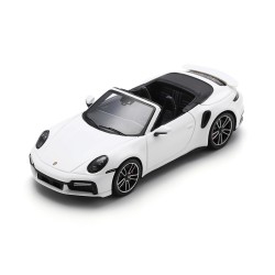 Porsche 911 Turbo S 992 Cabriolet White Black interior Spark S8784