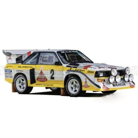 Audi Quattro S1 E2 night version 2 Rallye 1985 Hannu Mikkola - Arne Hertz Bburago BU38326