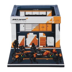 McLaren MCL39 Diorama Garage Pit-Stop 4 Lando Norris F1 2025 Bburago BU38457-4