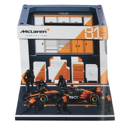 McLaren MCL39 Diorama Garage Pit-Stop 81 Oscar Piastri F1 2025 Bburago BU38457-81