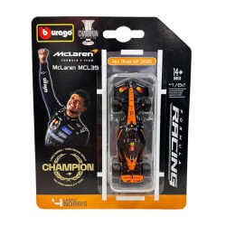 McLaren Mercedes MCL39 4 Lando Norris F1 3rd Abu Dhabi 2025 Bburago BU58001-02396