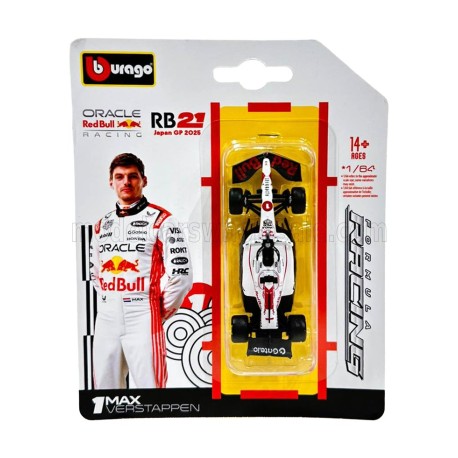 Red Bull RB21 1 Max Verstappen F1 Winner Japan 2025 Bburago BU58003-02362