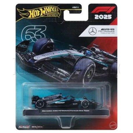 Mercedes AMG W16 63 George Russell F1 2025 Hotwheels JKD80
