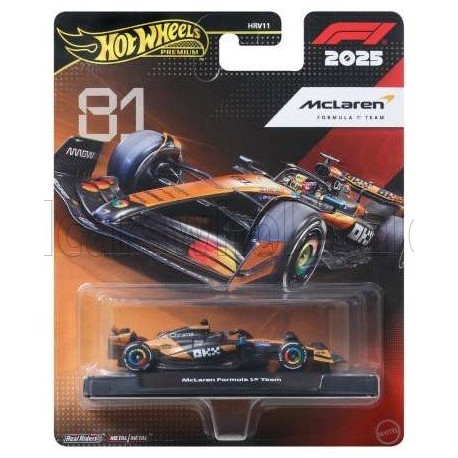McLaren Mercedes MCL39 81 Oscar Piastri F1 2025 Hotwheels JKD81