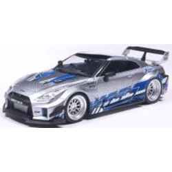 Nissan GT-R R35 Liberty Walk Silhouette Coupe 2019 Silver Blue Solido S4311211
