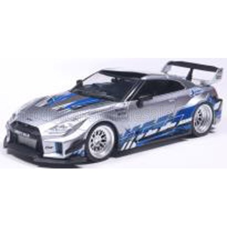 Nissan GT-R R35 Liberty Walk Silhouette Coupe 2019 Silver Blue Solido S4311211