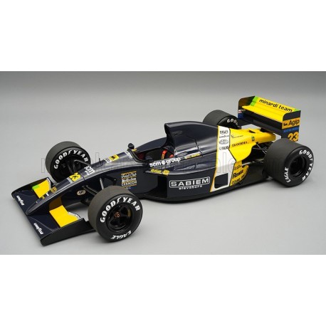 Minardi Ford M191 23 Pierluigi Martini F1 Monaco 1991 Tecnomodel TM18-373B