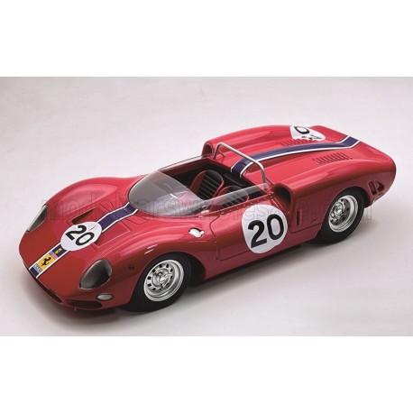 Ferrari 365 P2 4.4L V12 Spider 20 2nd 500 Km of Bridgehampton Pedro Rodriguez 1965 Tecnomodel TM18-422D