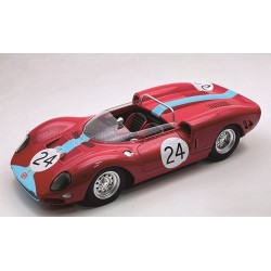 Ferrari 365 P2 4.4L V12 Spider 24 6th Guards Trophy Brands Hatch Mike Parkes 1965 Tecnomodel TM18-422E