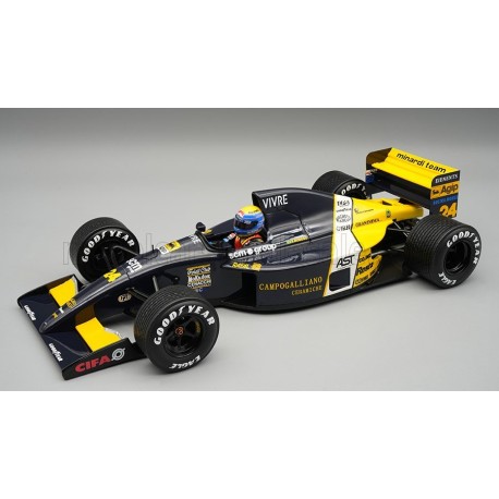 Minardi Ford M191 rain tires 24 Roberto Moreno F1 Australia 1991 Tecnomodel TMD18-471D