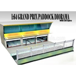 Grand Prix Paddock Diorama Team Black American Diorama AD-2448
