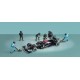 Formula Pit Crew Figures Team Black American Diorama AD-2444