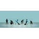 Formula Pit Crew Figures Team Black American Diorama AD-2444