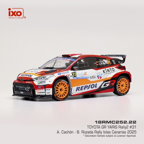 Toyota GR Yaris Rally2 31 Rallye Islas Canarias 2025 A. Cachon - A. Dumand IXO 18RMC252