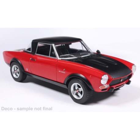 Fiat 124 Abarth 1974 Red Black Whitebox WB124286