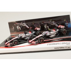 Cars Set Haas Ferrari VF-23 F1 2023 Magnussen Hulkenberg Minichamps 447232720