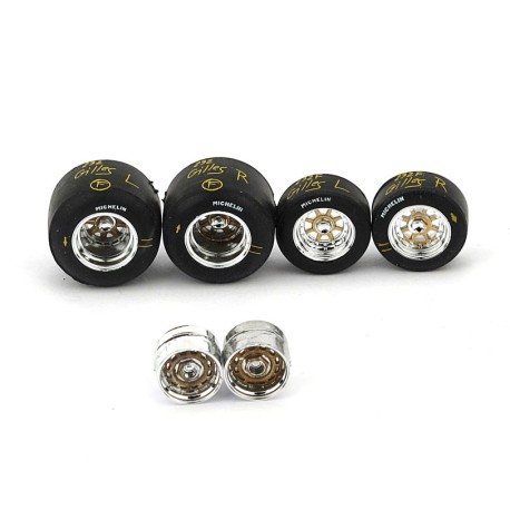 Set Pneus Slick Michelin F1 Ferrari 1981 Brumm F099