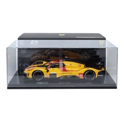 Ferrari 499P 3.0L Turbo V6 with showcase 83 Winner 24 Heures du Mans 2025 Bburago BU16316-83-VET