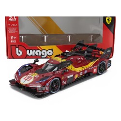 Ferrari 499P 3.0L Turbo V6 51 3rd 24 Heures du Mans 2025 Bburago BU26317