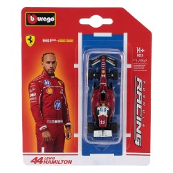 Ferrari SF25 with driver and showcase 44 Lewis Hamilton F1 2025