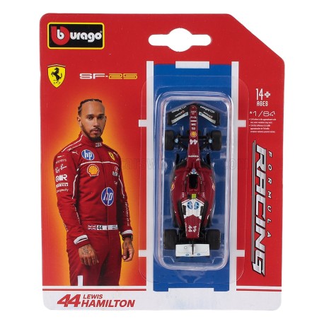 Ferrari SF-25 44 Lewis Hamilton F1 2025 Bburago BU56801-H