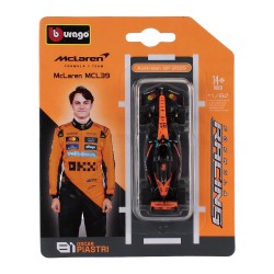 McLaren Mercedes MCL39 81 Oscar Piastri F1 2025 Bburago BU58001-P