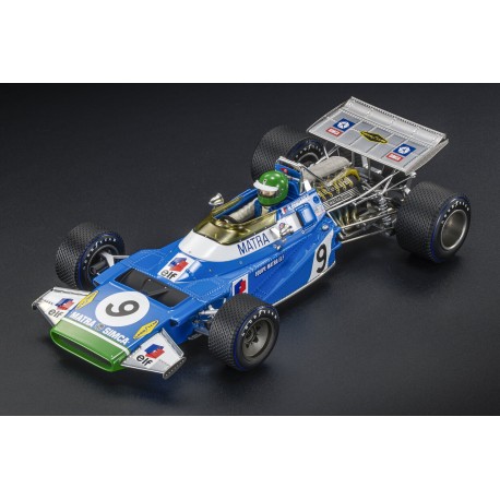 Matra Simca MS120 with driver 9 Henri Pescarolo F1 3rd Monaco 1970 GP Replicas GP146AWD