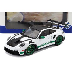 Porsche 911 992 GT3 RS Weissach Package Coupe 2024 White Green Solido S1812107