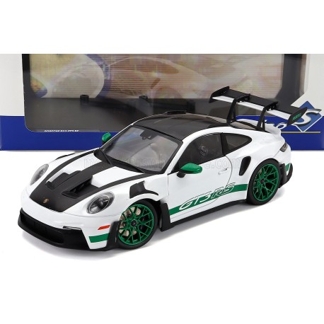 Porsche 911 992 GT3 RS Weissach Package Coupe 2024 White Green Solido S1812107