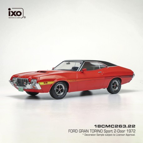 Ford Gran Torino Sport 2-door 1972 Red IXO 18CMC263