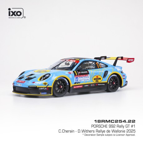 Porsche 992 Rally GT 1 Rallye de Wallonie 2025 C. Cherain - D. Withers IXO 18RMC254