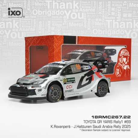 Toyota GR Yaris Rally1 69 Rallye d\'Arabie Saoudite 2025 K. Rovanpera - J. Halttunen IXO 18RMC267