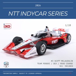 Dallara IR-18 3 S. McLaughlin NTT IndyCar Series 2026 IXO IND18038