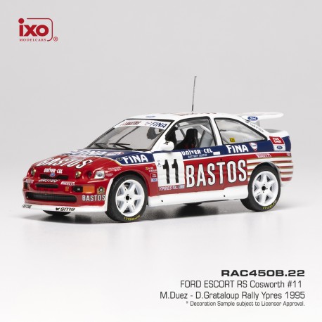 Ford Escort RS Cosworth 11 Rallye d'Ypres 1995 M. Duez - D. Grataloup IXO RAC450B