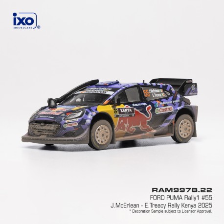 Ford Puma Rally1 55 Rallye du Kenya 2025 J. McErlean - E. Treacy IXO RAM997B