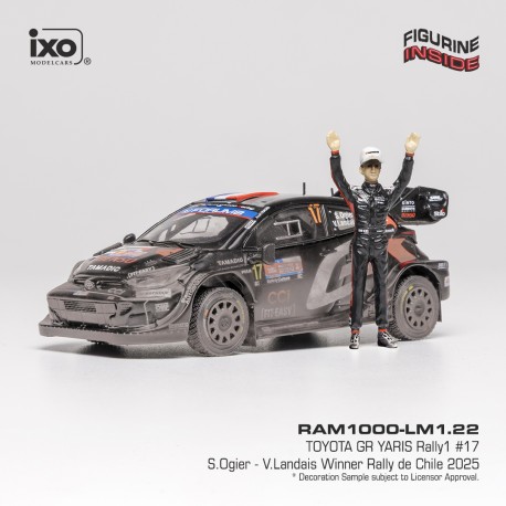 Toyota GR Yaris Rally1 17 Winner Rallye du Chili 2025 S. Ogier - V. Landais IXO RAM1000-LM1