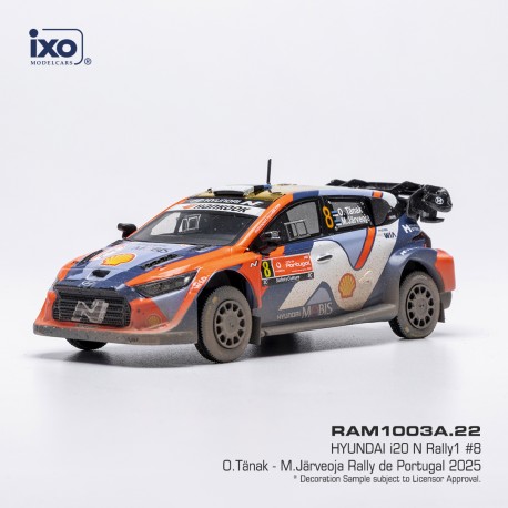 Hyundai i20 N Rally1 8 Rallye du Portugal 2025 O. Tanak - M. Jarveoja IXO RAM1003A