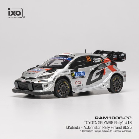 Toyota GR Yaris Rally1 18 Rallye de Finlande 2025 T. Katsuta - A. Johnston IXO RAM1008