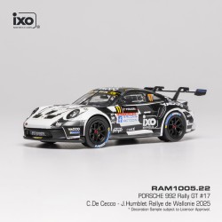 Porsche 992 Rally GT 17 Rallye de Wallonie 2025 C. De Cecco - J. Humblet IXO RAM1005