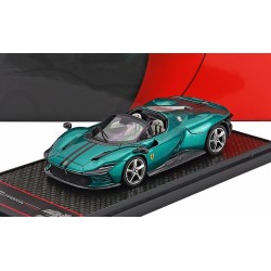 Ferrari Daytona SP3 with open roof Green Jewel BBR BBRC267TMI