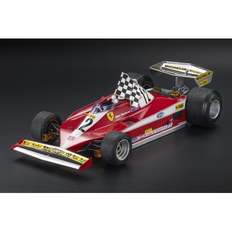 Ferrari&nbsp;312T3 with driver 12 Gilles Villeneuve F1 Winner Canada 1978 GP Replicas GP12-31AWD