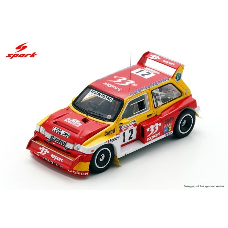 MG Metro 6R4 12 Tour de Corse 1986 D. Auriol - B. Occelli Spark S8163