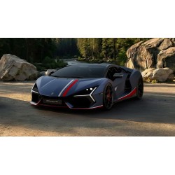 Lamborghini Revuelto NA63 Blu Marinus With Livery Bianco Monocerus Rosso Mut Looksmart LS543NA63A