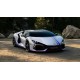 Lamborghini Revuelto NA63 Bianco Sideralis With Livery Rosso Mars Blu Royal Looksmart LS543NA63B