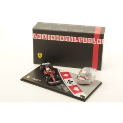 Ferrari Set with Helmet 1/5 Lewis Hamilton F1 Las Vegas 2025 Looksmart LSSET01
