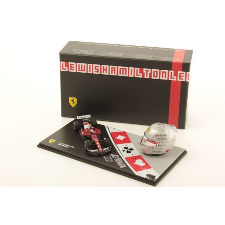 Ferrari Set with Helmet 1/5 Lewis Hamilton F1 Las Vegas 2025 Looksmart LSSET01
