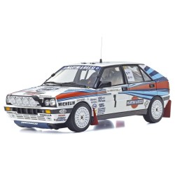 Lancia Delta HF Integrale 8V Martini Night Version 1 Winner Olympus Rally 1988 Miki Biasion - Tiziano Siviero Kyosho 08960G