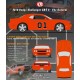 Dodge Challenger SRT8 Coupe The General Lee The Dukes Of Hazzard Tribute 2010 Orange Acme Models A1806034