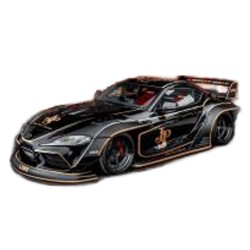 Toyota GR Supra Liberty Walk Coupe JPS Tribute 2025 Black Gold Solido S1815504
