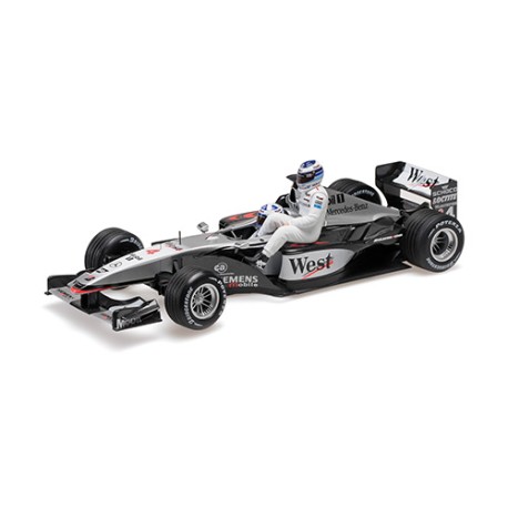 McLaren Mercedes MP4/16 With Mika Hakkinen Riding 4 David Coulthard F1 Espagne 2001 Minichamps 530011814